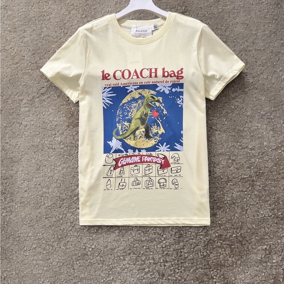Coach Yellow Graphic Short Sleeve Tee - Picture 1 of 6